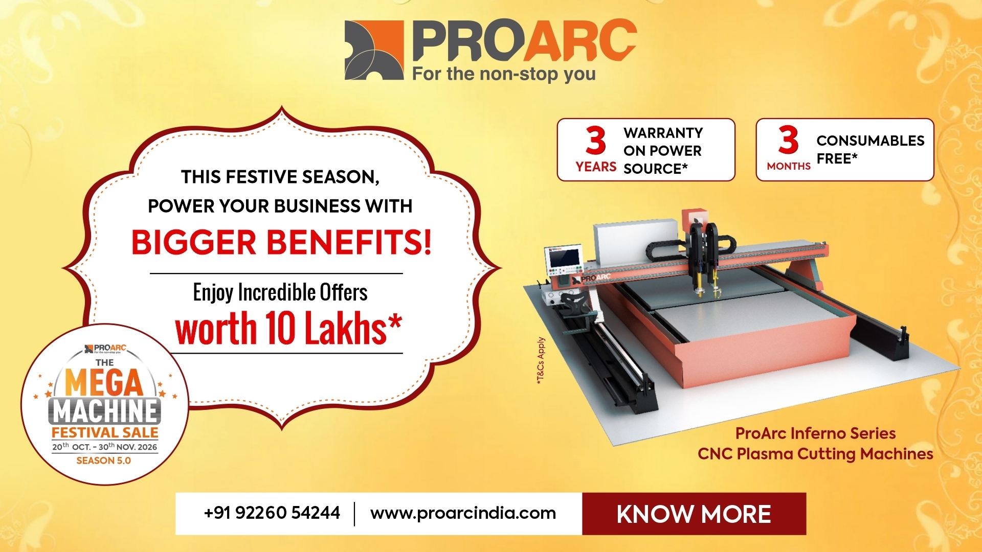 ProArc Inferno Series CNC plasma cutting machines
